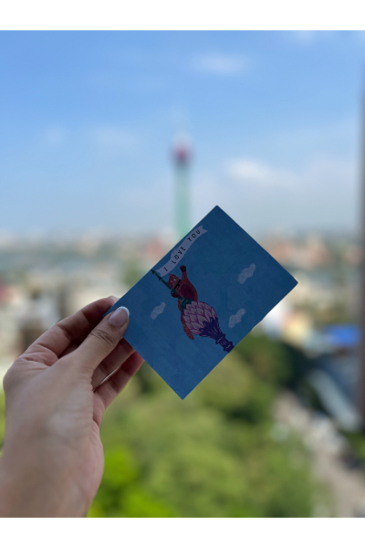Greeting Card - I Love You Lotus Tower